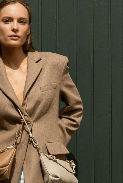 The Mini Marina Bag Taupe Shoulder bags The Bag Lab 