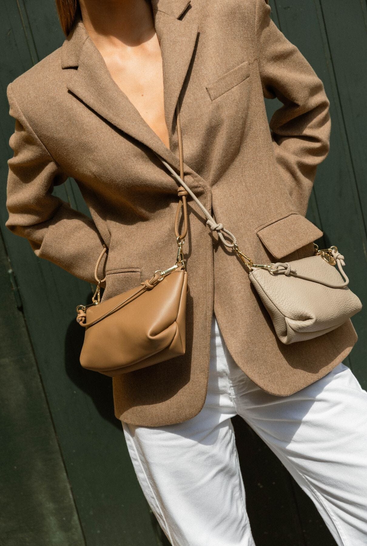 The Mini Marina Bag Taupe Shoulder bags The Bag Lab 