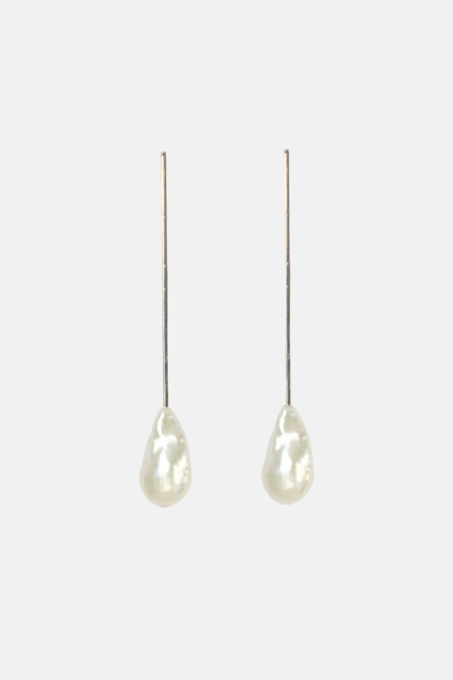 THE MOON PEARL EARRINGS - SILVER Earrings Albert Coll 