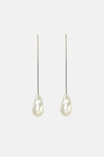 THE MOON PEARL EARRINGS - SILVER Earrings Albert Coll 