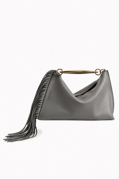THE OLA CLUTCH MEDIANO Hand bags The Bag Lab Grey 