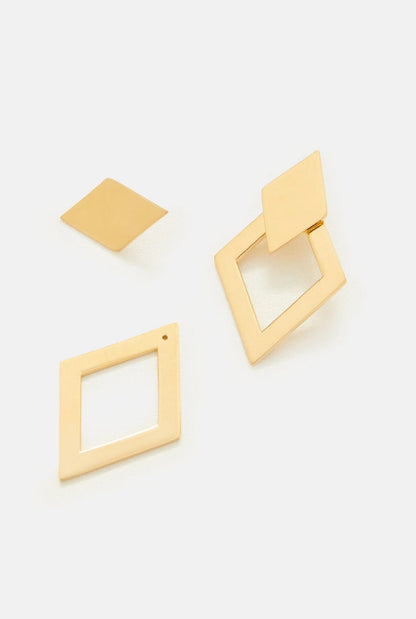 The rhombus earrings Earrings Crusset 