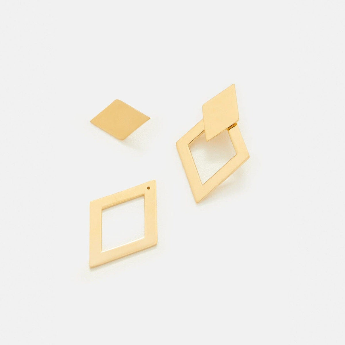 The rhombus earrings Earrings Crusset 