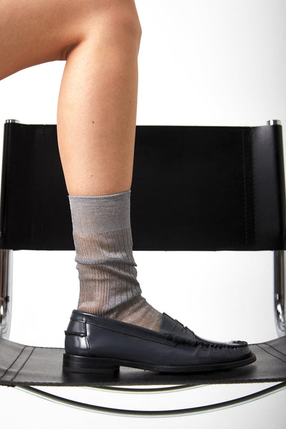 The Shiny Socks Silver The Socks AUGUSTA 