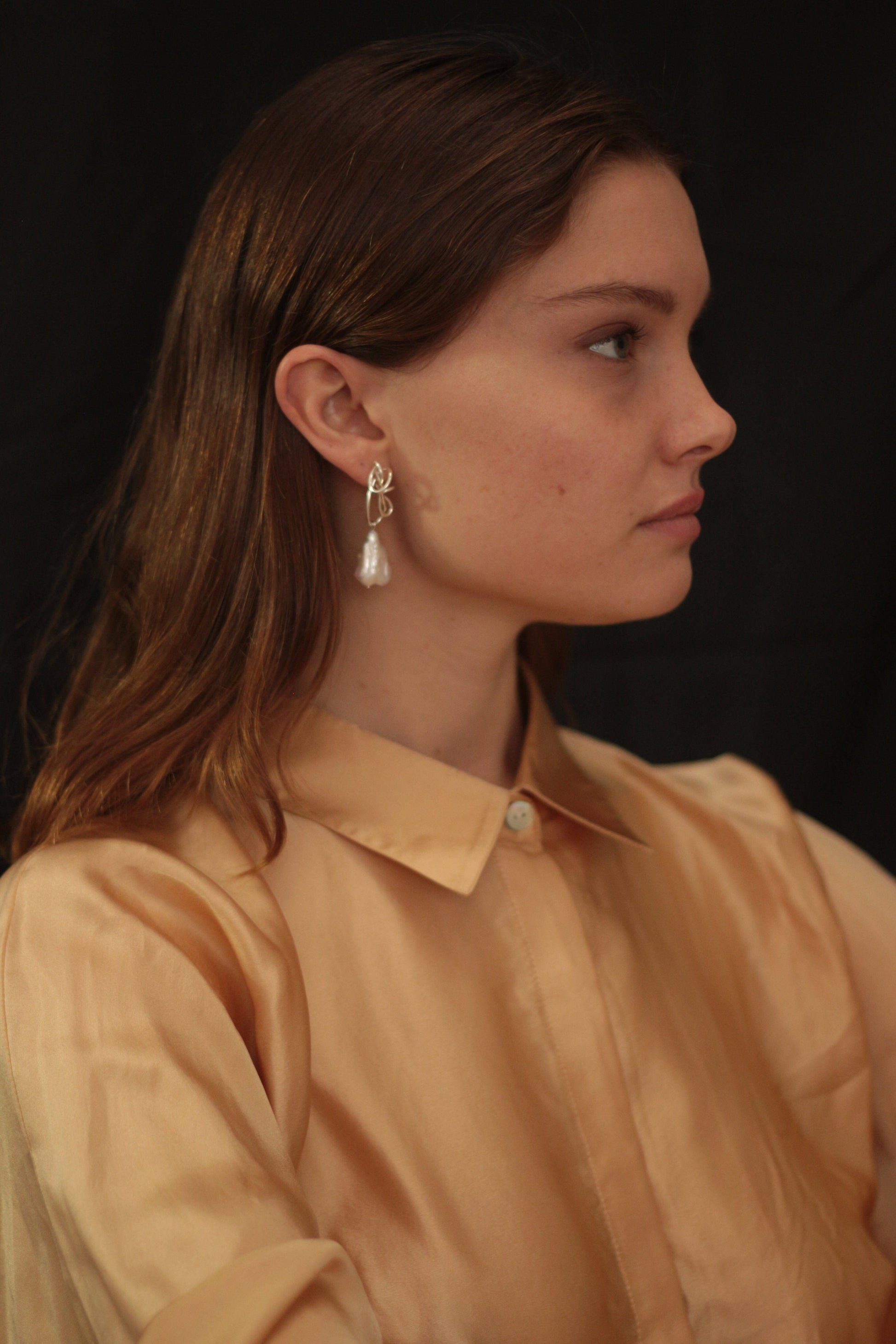 THE SILHOUETTE OF YOUR BODY EARRINGS - SILVER Earrings Albert Coll 