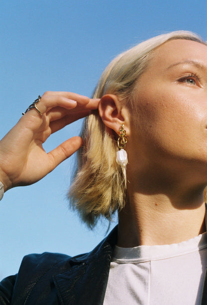 THE SILHOUETTE OF YOUR BODY EARRINGS - VERMEIL Earrings Albert Coll 