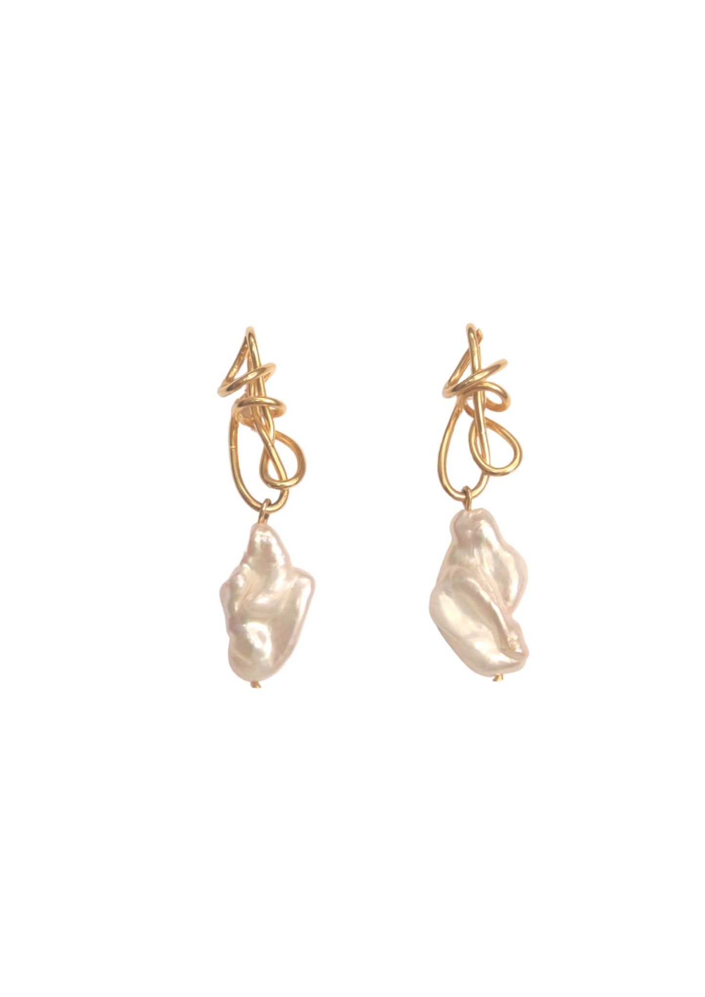 THE SILHOUETTE OF YOUR BODY EARRINGS - VERMEIL Earrings Albert Coll 