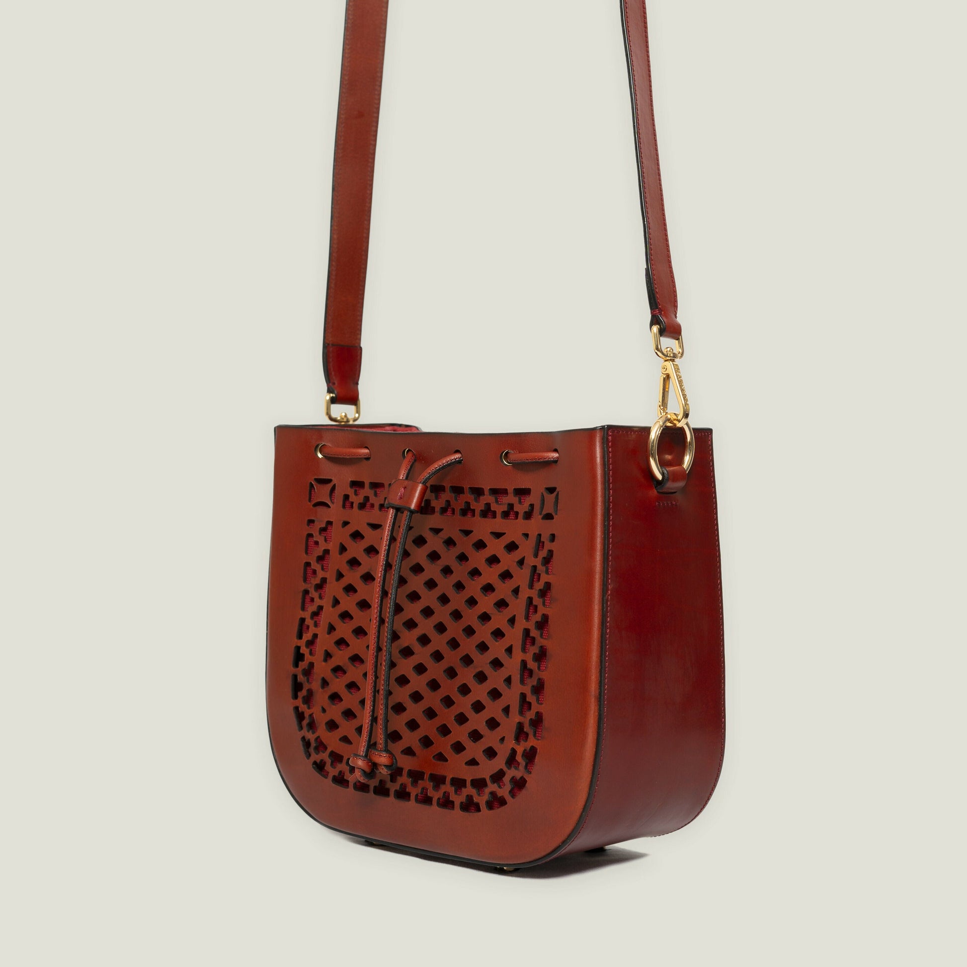 Tonneau Bag Burgundy Tote Bag Dorantes Harness 