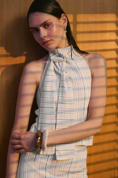 Top Armonia Crudo Rayas Beige Tops and Blouses IPA BRAND 