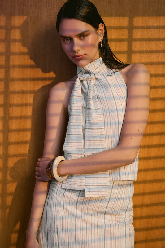Top Armonia Crudo Rayas Beige Tops and Blouses IPA BRAND 