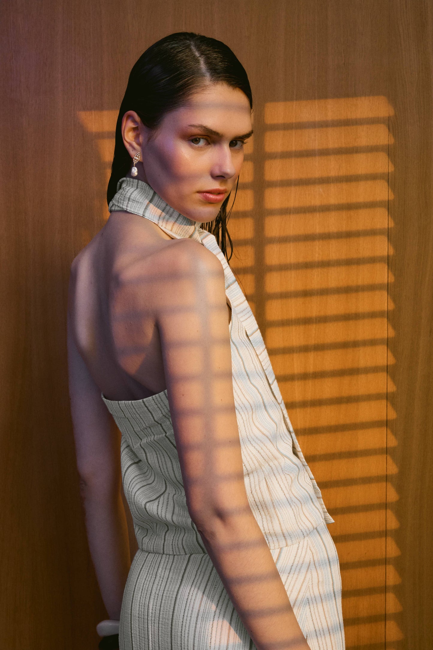 Top Armonia Crudo Rayas Beige Tops and Blouses IPA BRAND 