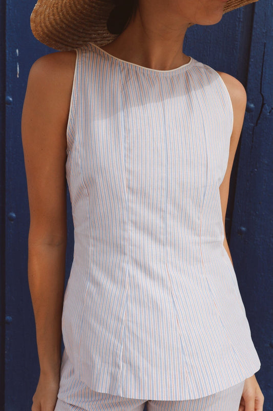 Top Brisa Rayas Azul Shirts & Tops IPA BRAND 