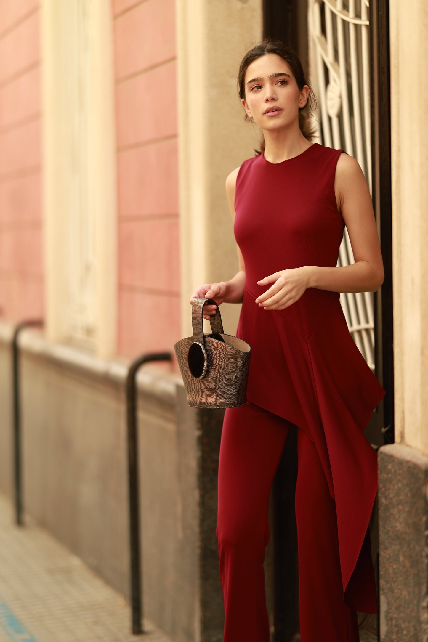TOP CLARA BURDEOS Tops and Blouses Elisa Cortés 