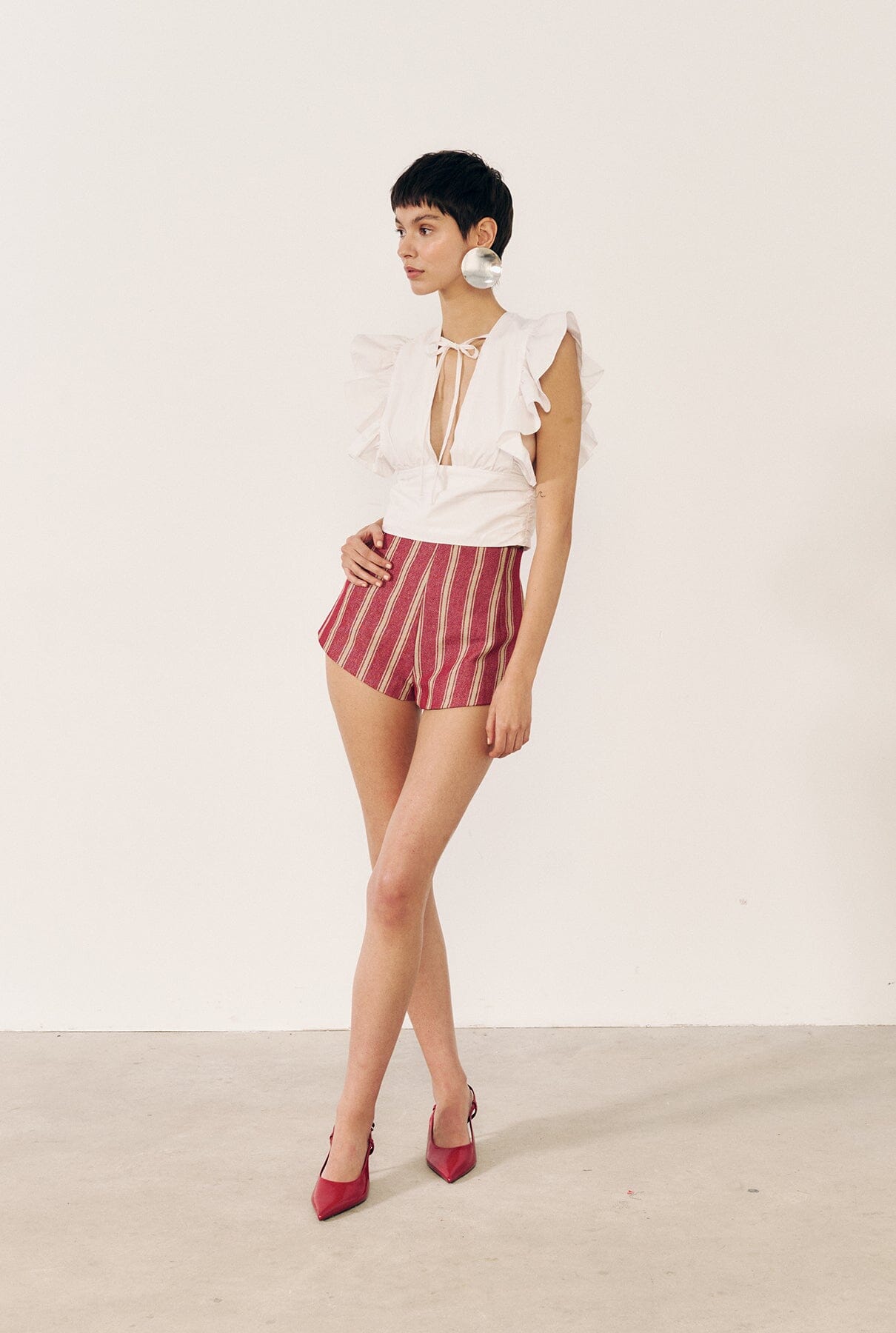 Top con volantes blanco Shirts & blouses E.R.A.X. 