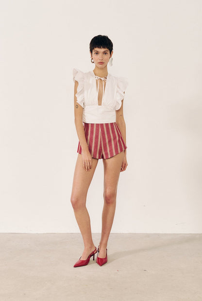 Top con volantes blanco Shirts & blouses E.R.A.X. 