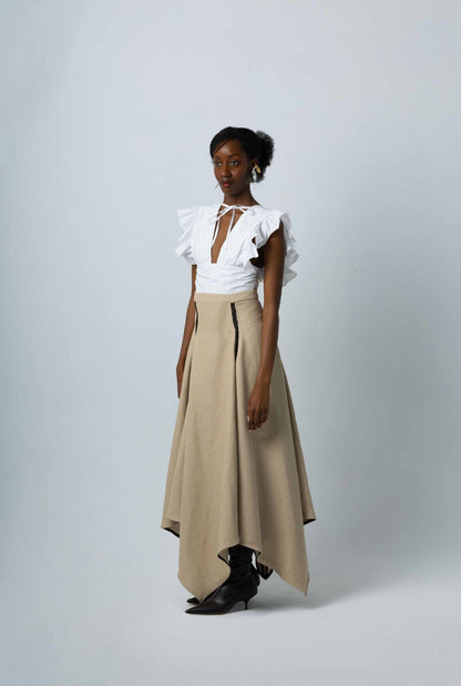 Top con volantes blanco Shirts & blouses E.R.A.X. 