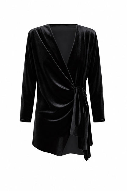 TOP CRUZADO TERCIOPELO Blouses Elisa Cortés NEGRO 36 