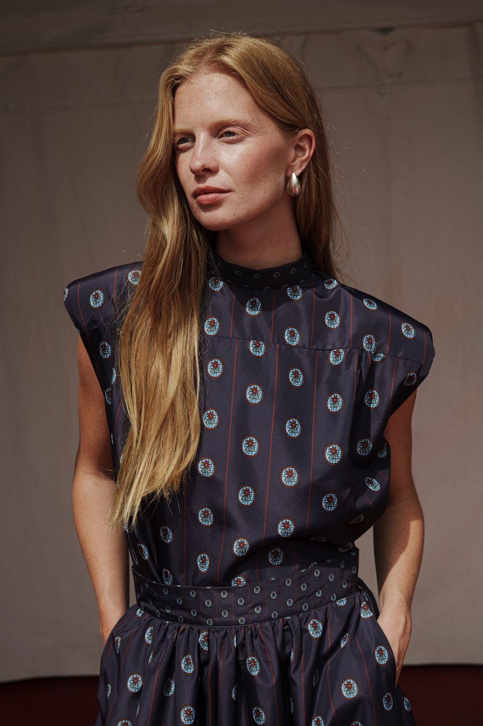 TOP LIONE AZUL Shirts & Tops Himba Collection 