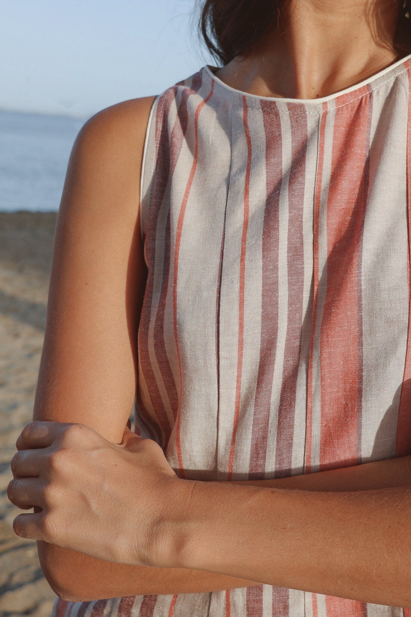 Top Ola Rayas Coral y Lila Tops and Blouses IPA BRAND 