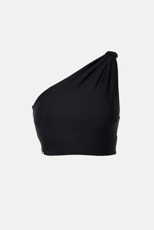 Top One Shoulder negro Swimwear ELENA MORALES 