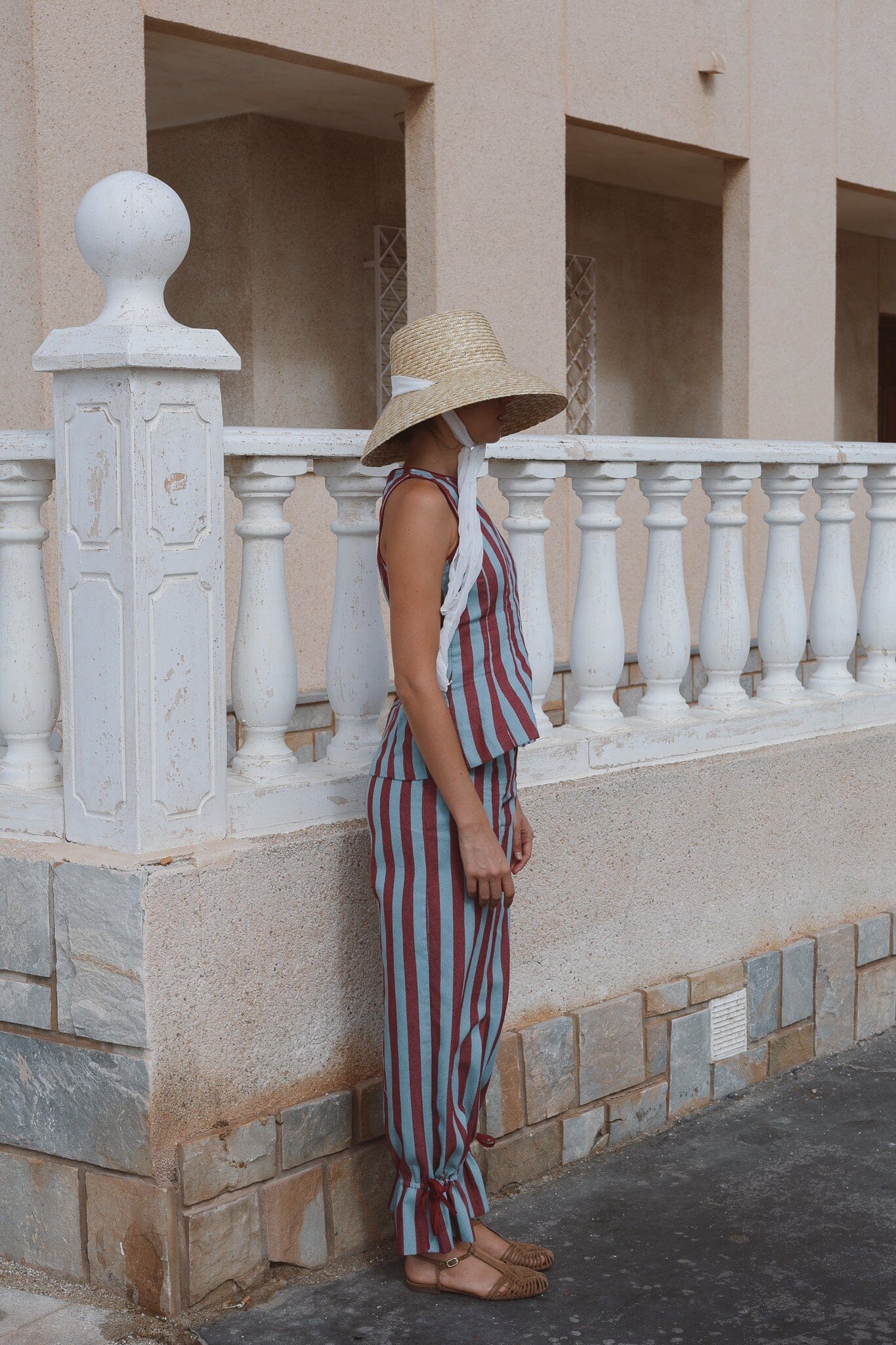 Top Pausa Rayas Burdeos y Azul Tops and Blouses IPA BRAND 