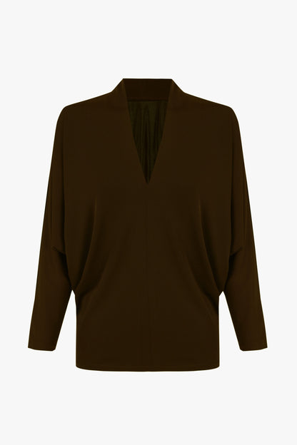 TOP VALENTINA MARRÓN Tops and Blouses Elisa Cortés 