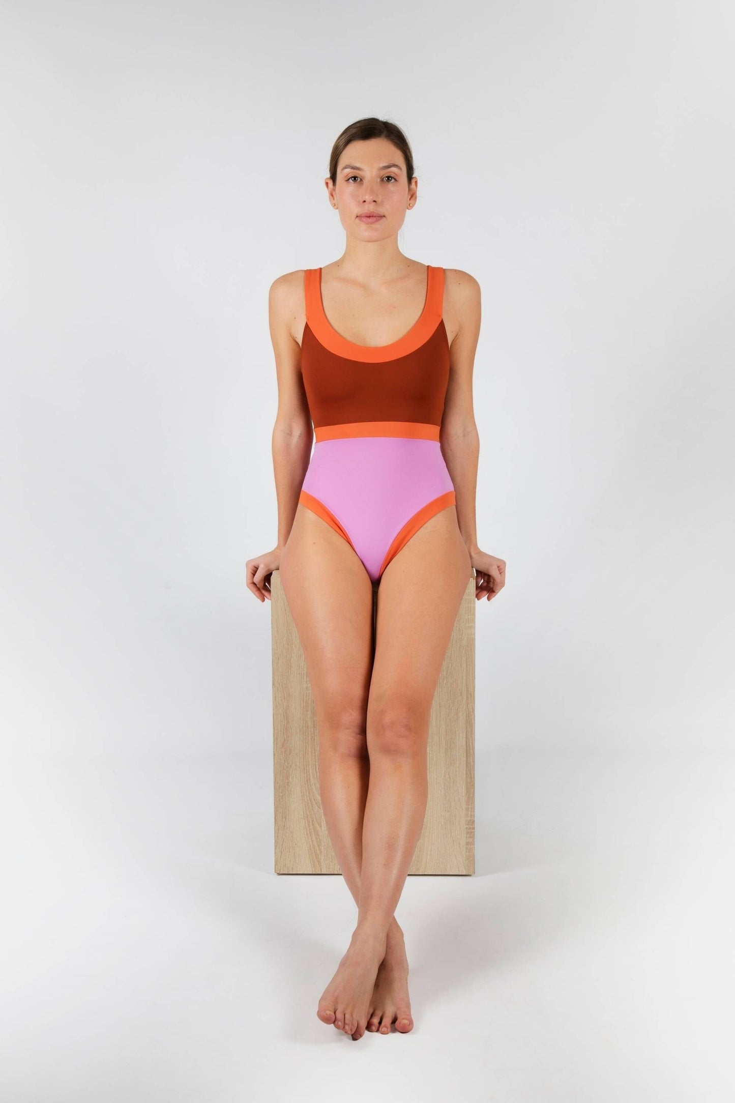 TRAJE DE BAÑO HORIZONTE BIMINI TERRA / LILA / NARANJA COLECCIÓN BIMINI MUR Swimwear 