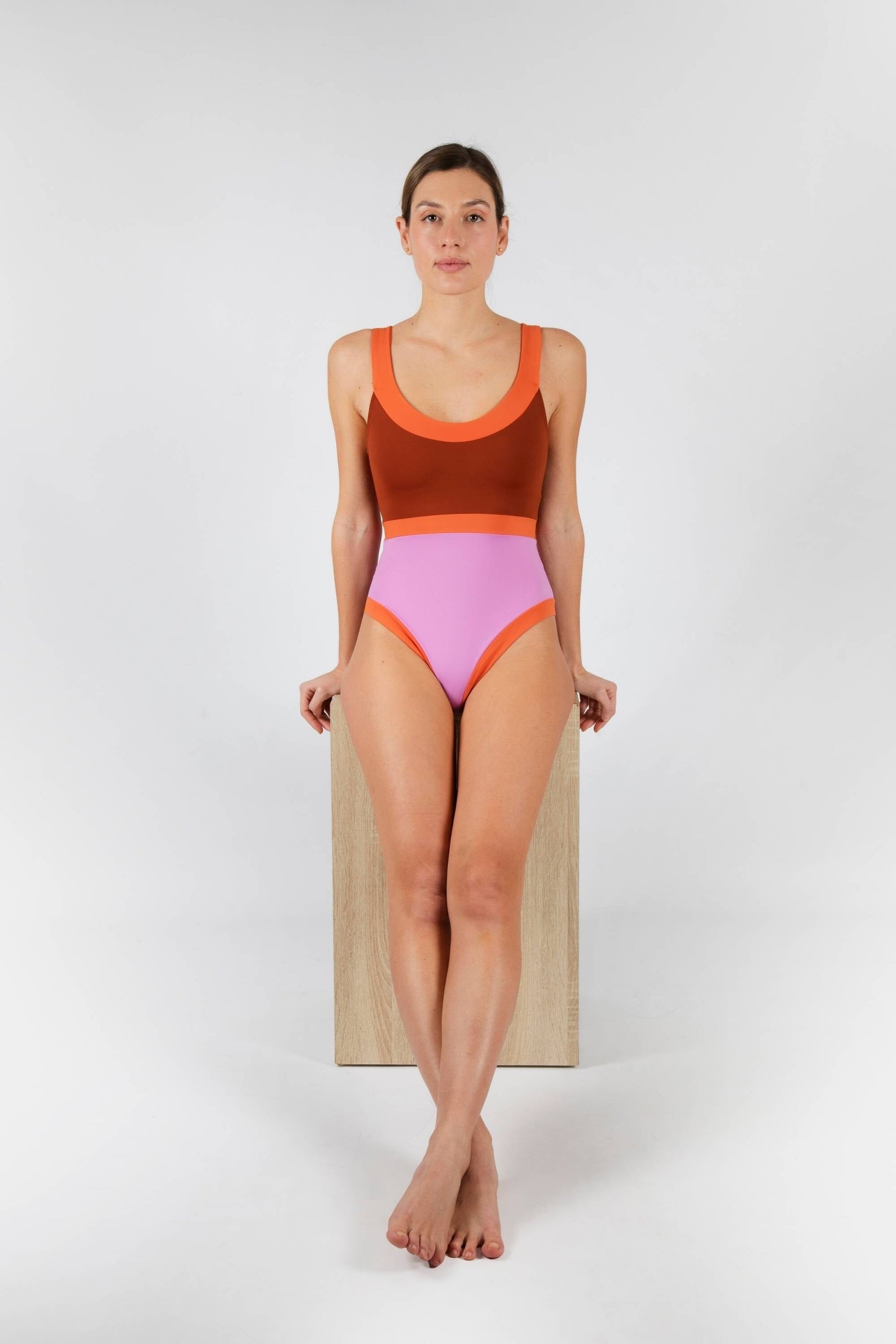 TRAJE DE BAÑO HORIZONTE BIMINI TERRA / LILA / NARANJA COLECCIÓN BIMINI MUR Swimwear 