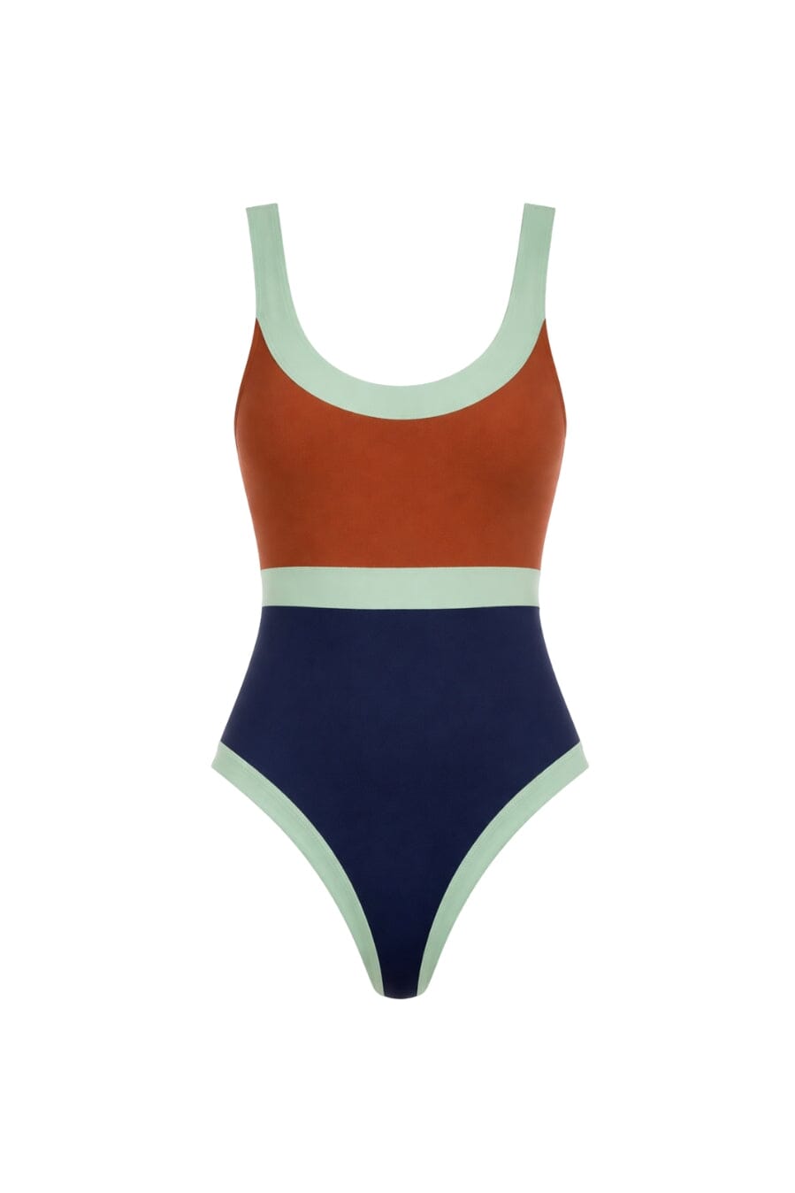 TRAJE DE BAÑO HORIZONTE BIMINI TERRA / MARINO / MENTA Swimwear MUR Swimwear 