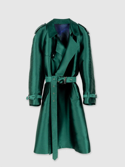 TRENCH VERDE Coats MANS 