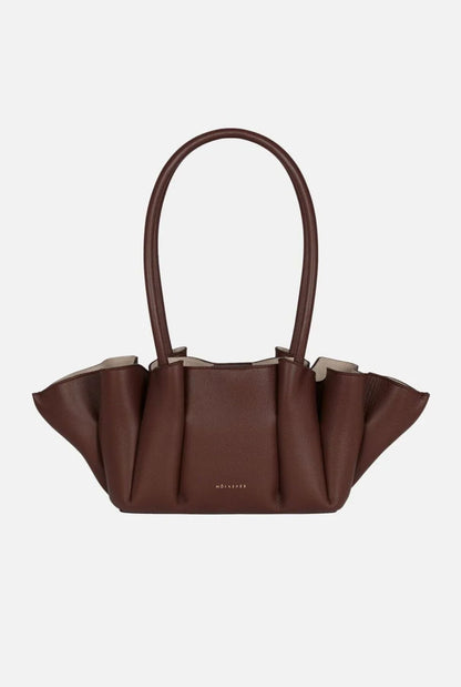 TULIP BAG | ESPRESSO LEATHER BAG Moi & Sass 