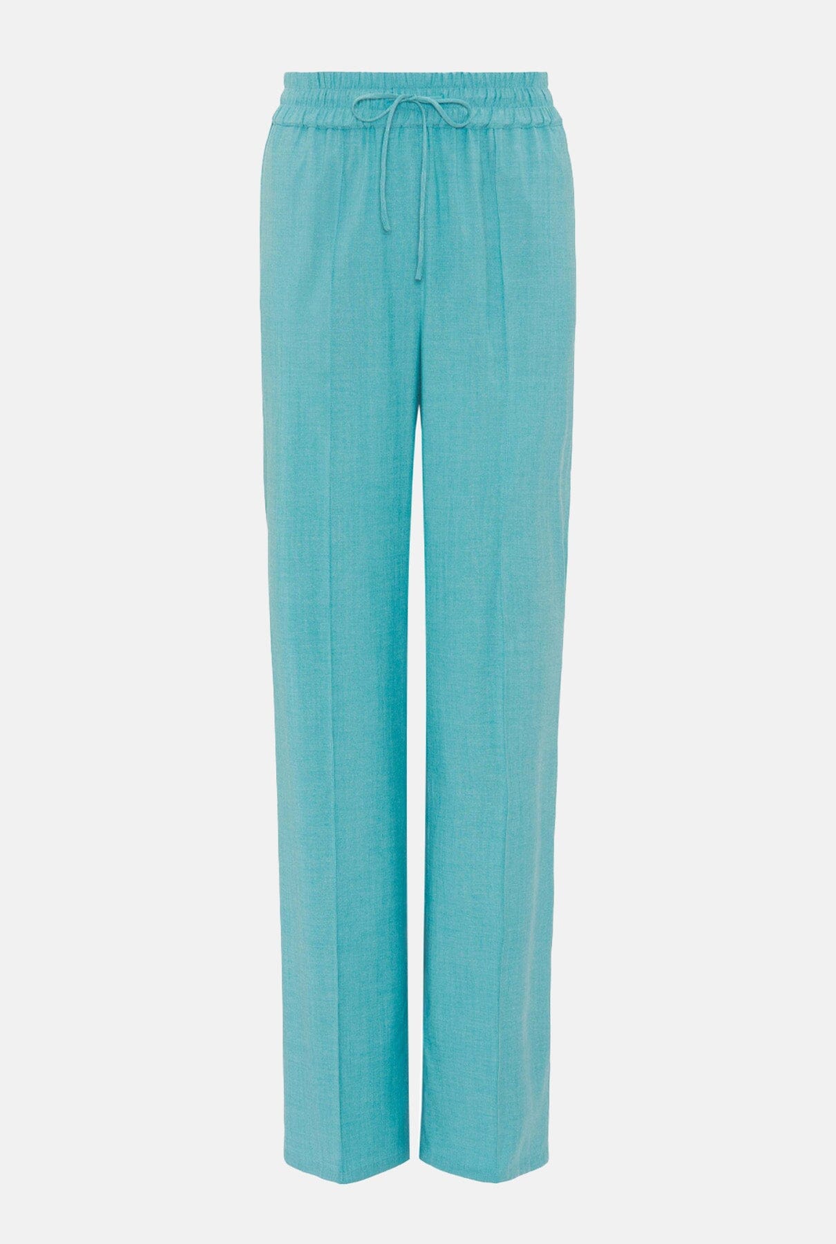 Turquoise wool trousers Trousers Mirto 