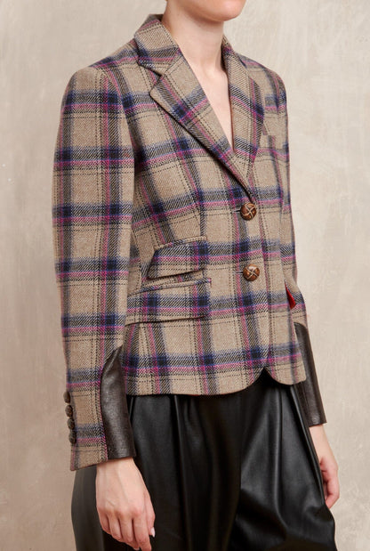 TWO BUTTON CAVALIER CHECK BLAZER Jackets The Extreme Collection 