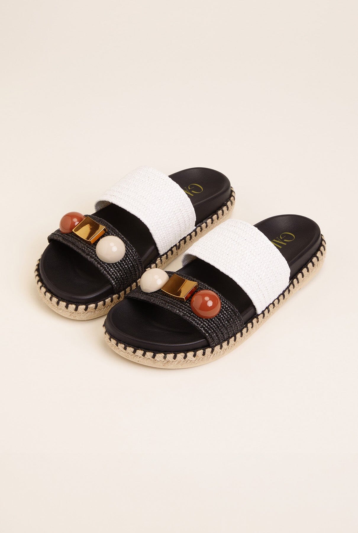 Uria Negro Flat sandals Gaimo 