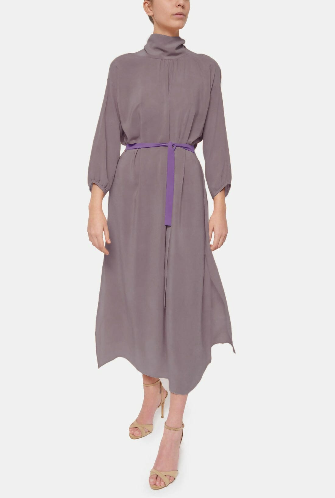 Valentina Beige Dress Natural Dye - Pre Order Dresses Atelier Aletheia 