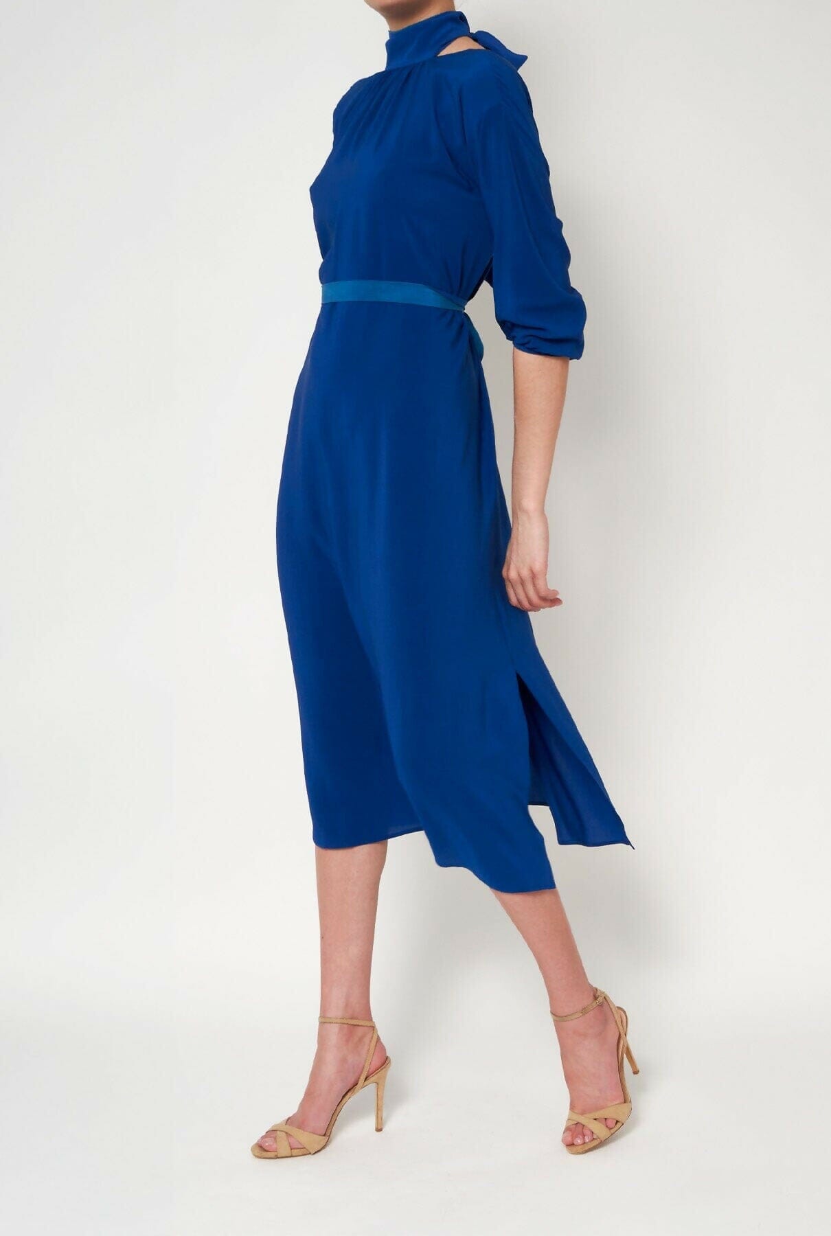 Valentina Blue Dress Natural Dye - Pre Order Dresses Atelier Aletheia 