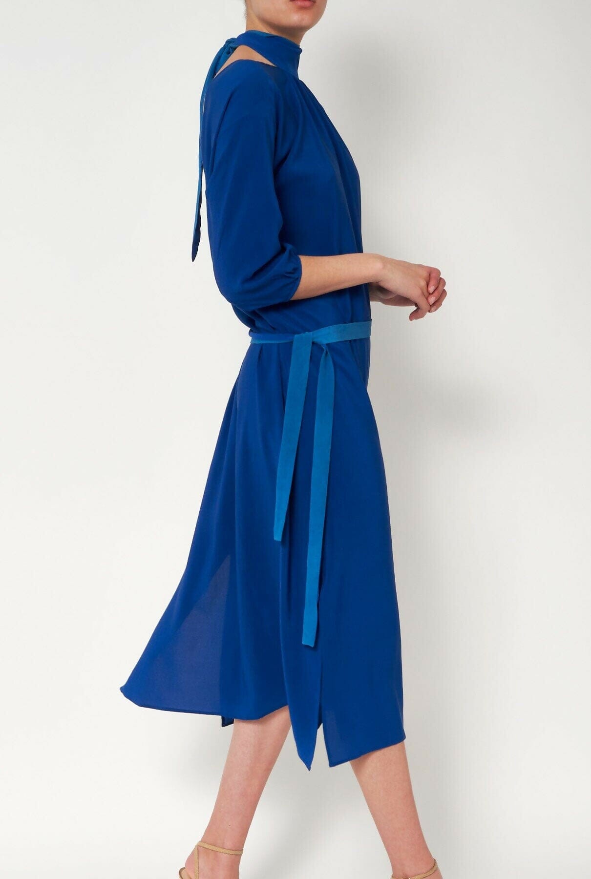 Valentina Blue Dress Natural Dye - Pre Order Dresses Atelier Aletheia 