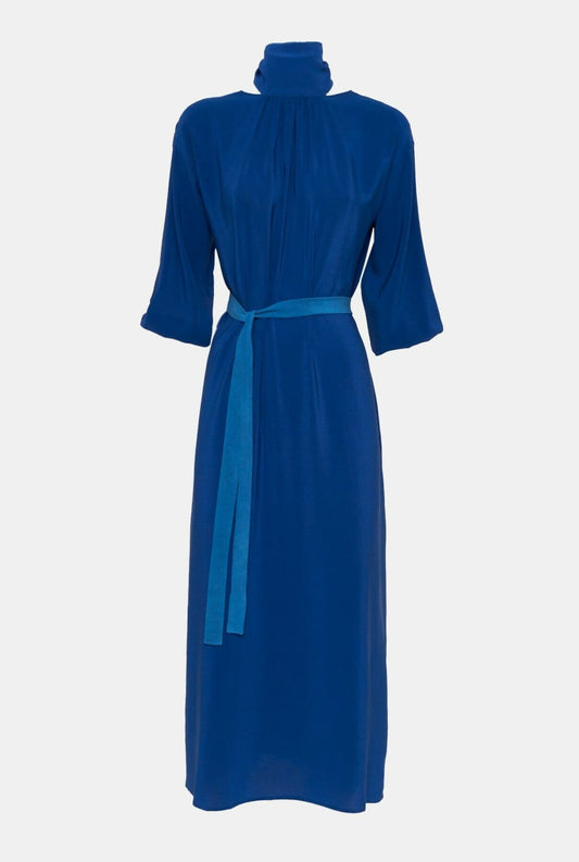 Valentina Blue Dress Natural Dye - Pre Order Dresses Atelier Aletheia 