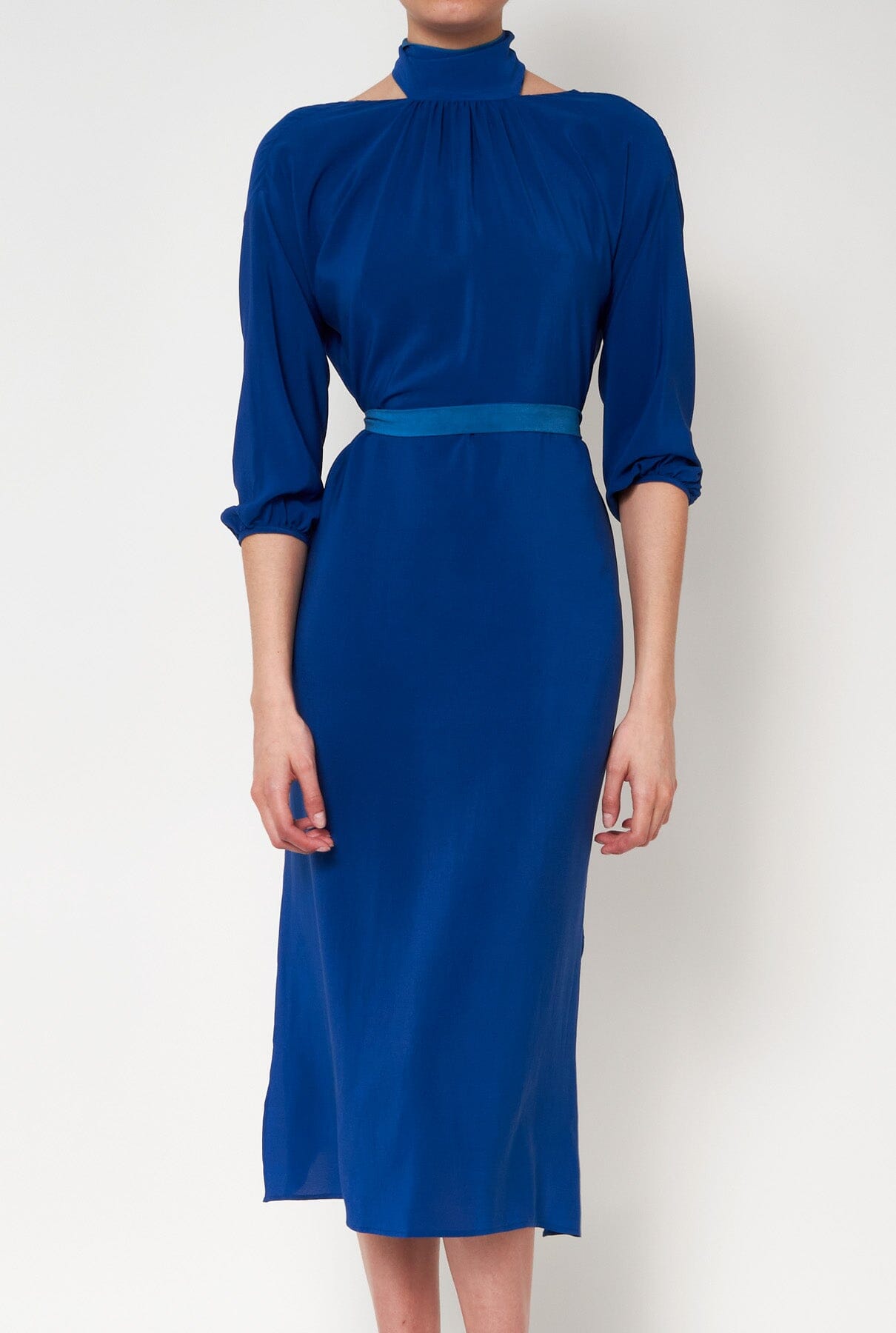 Valentina Blue Dress Natural Dye - Pre Order Dresses Atelier Aletheia 