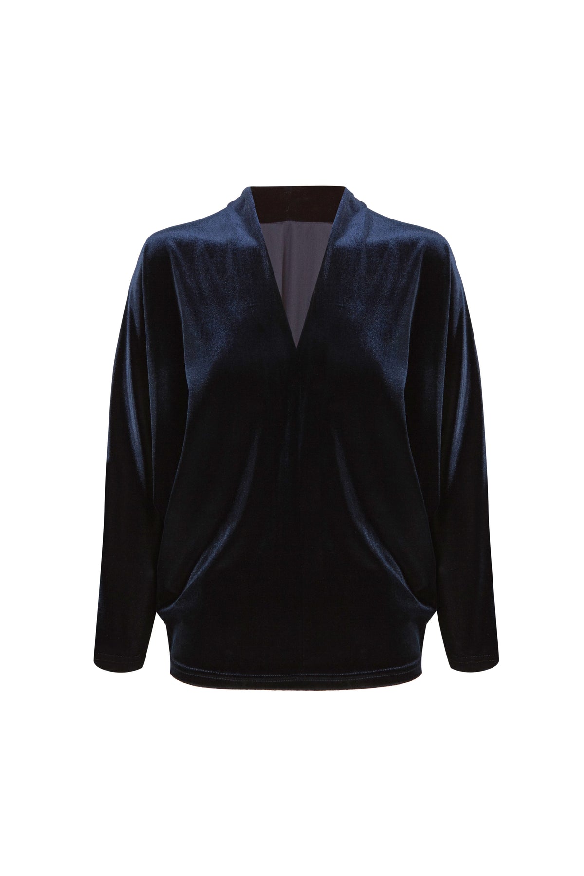 Valentina Velvet Top Blouses Elisa Cortés AZUL MARINO 36 