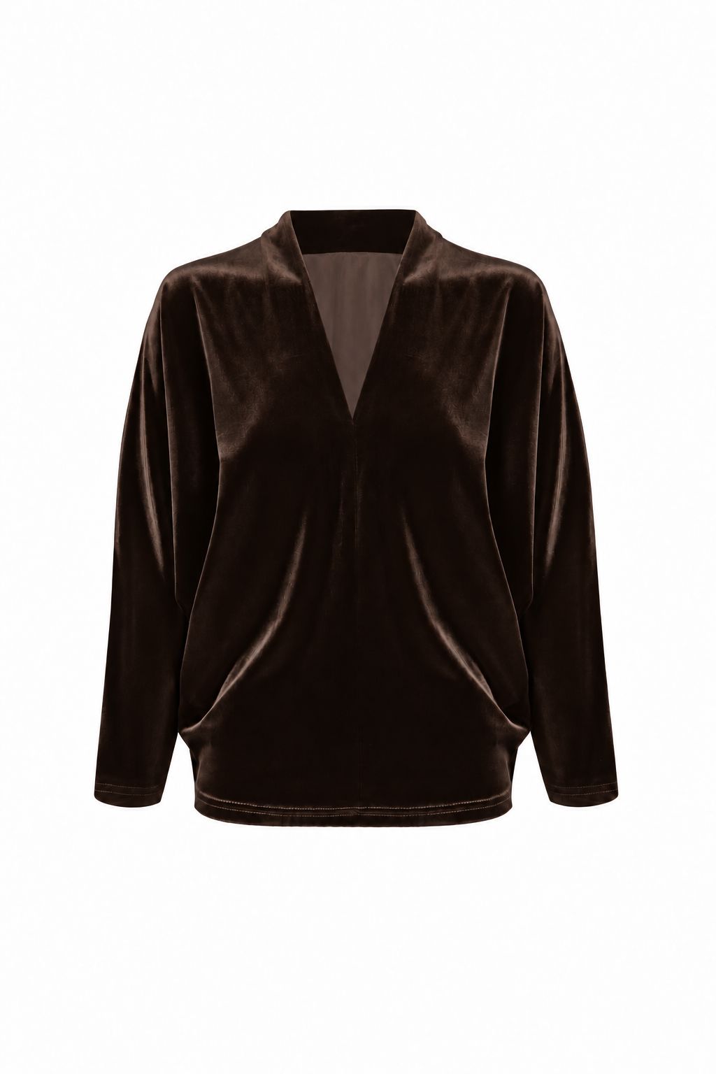 Valentina Velvet Top Blouses Elisa Cortés MARRÓN 36 