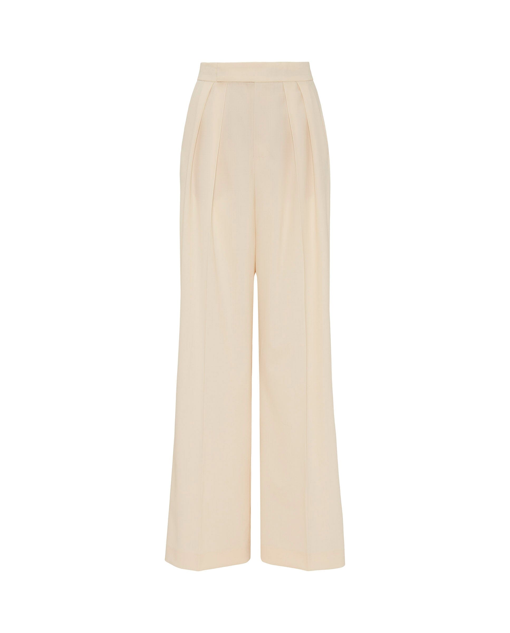 Vanilla wool suit trousers Trousers Mirto 