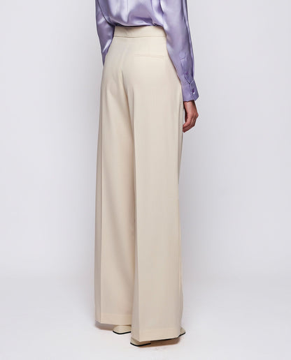 Vanilla wool suit trousers Trousers Mirto 