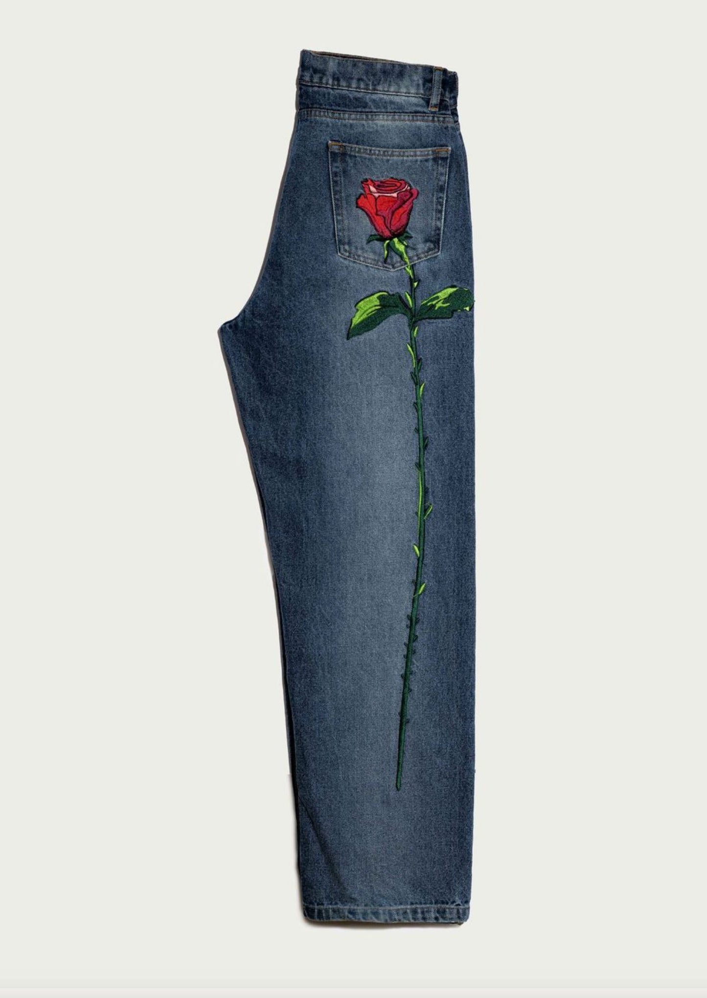 Vaqueros Baggy de la Rosa Trousers Ynes Suelves 