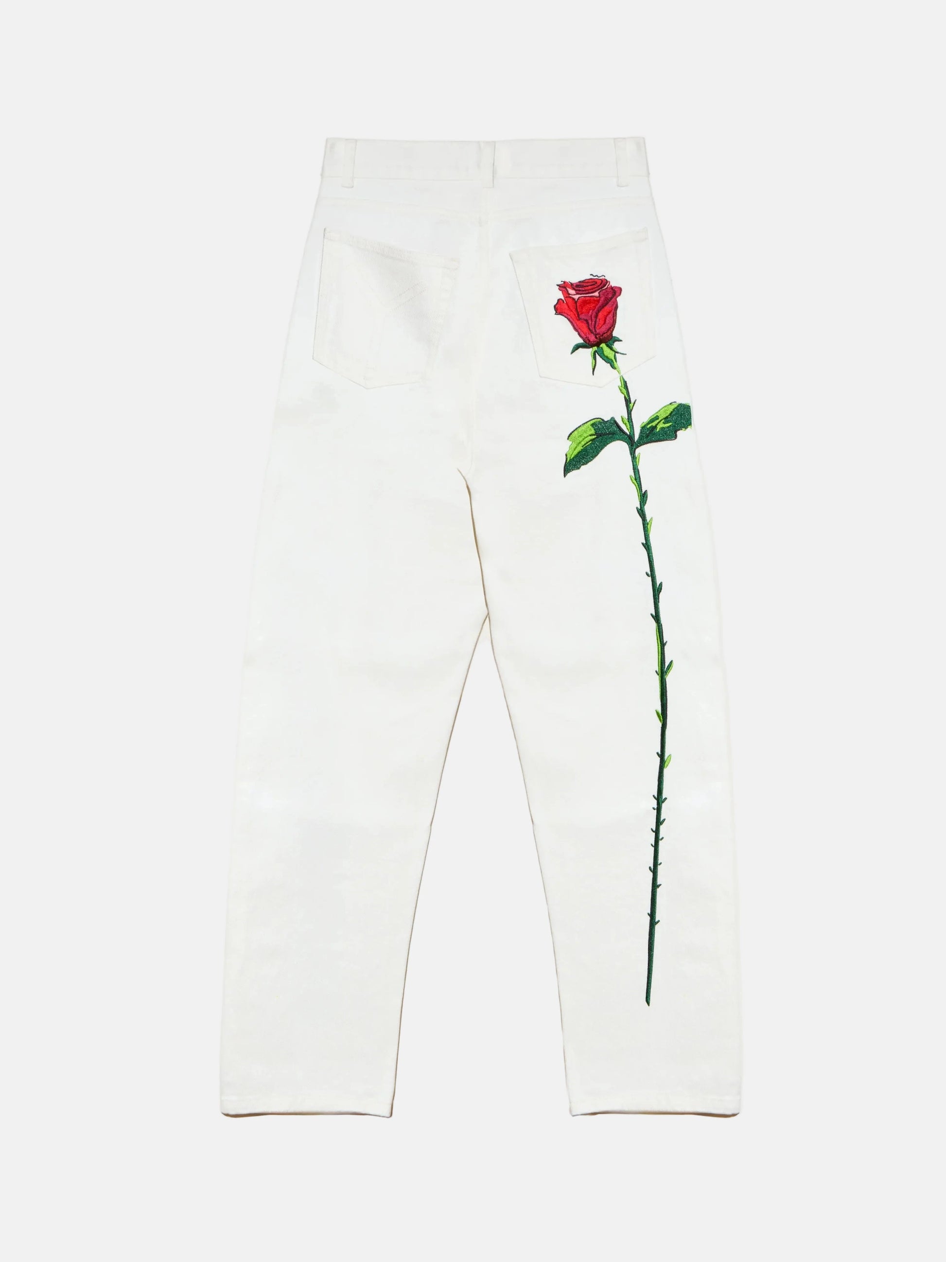 Vaqueros Blancos clasicos de la rosa Trousers Ynes Suelves 