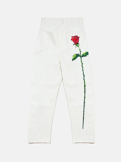 Vaqueros Blancos clasicos de la rosa Trousers Ynes Suelves 