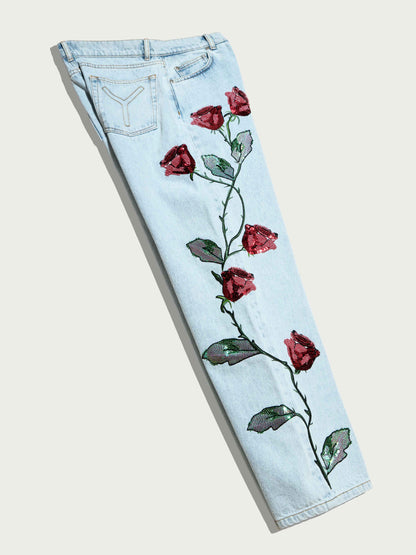 Vaqueros lentejuelas Trousers Ynes Suelves 