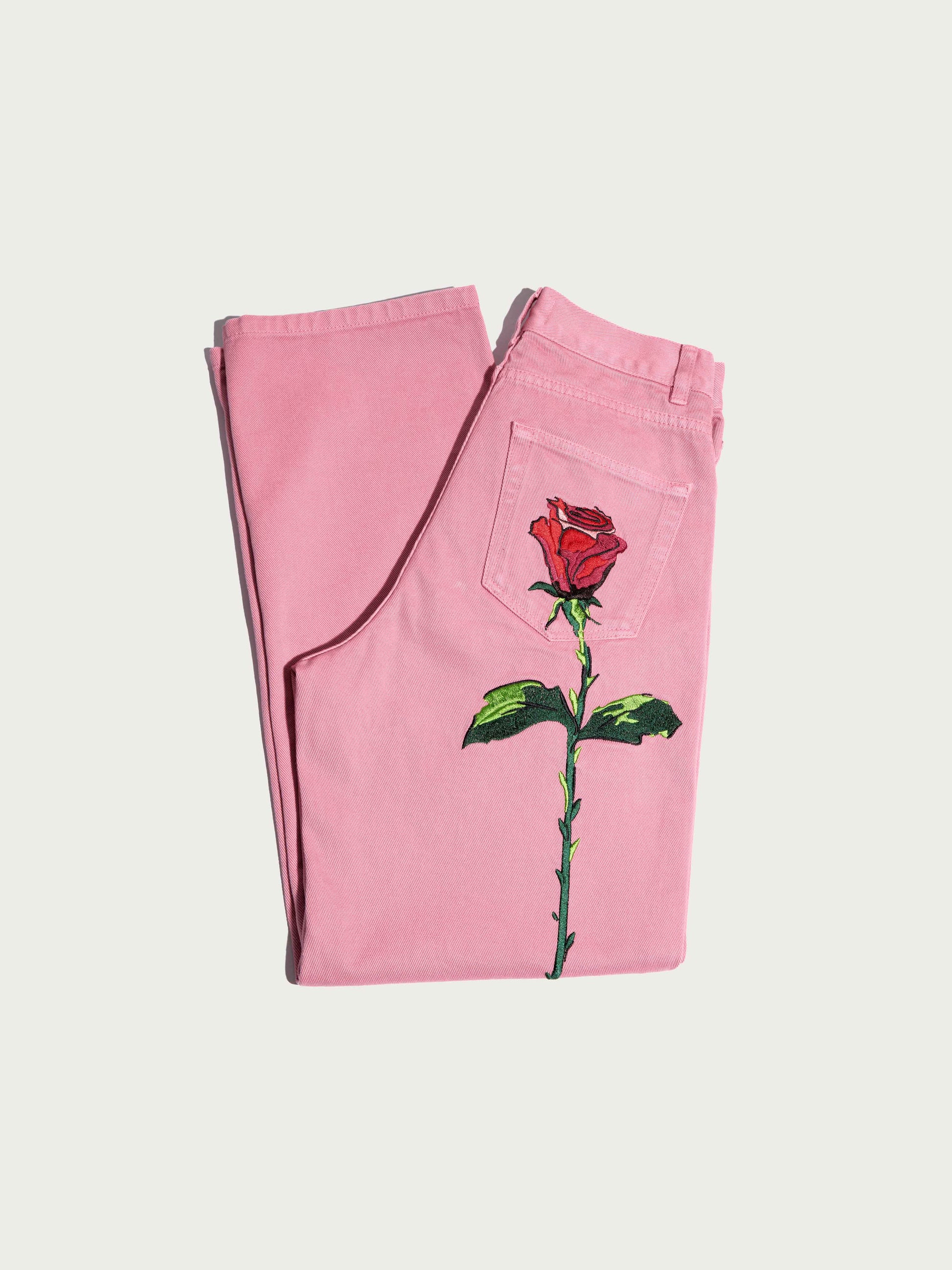 Vaqueros Rosas de la Rosa Trousers Ynes Suelves 