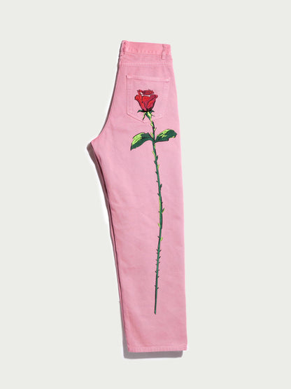 Vaqueros Rosas de la Rosa Trousers Ynes Suelves 