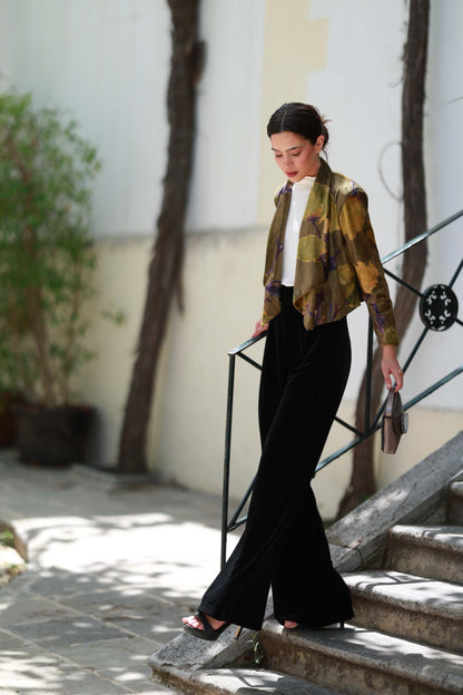 Velvet Pleated Trousers Trousers Elisa Cortés 